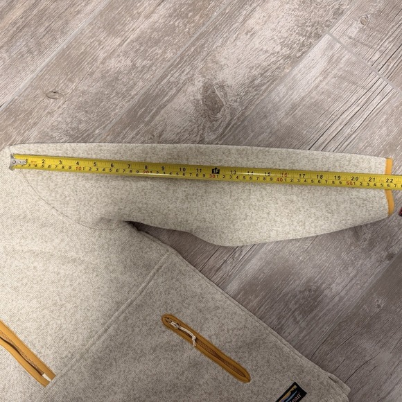 Women's L.L Bean Sweater Fleece Zip Pullover In Warm Gold Size XS - Picture 6 of 12